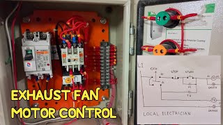 Exhaust Fan Motor Control Overview and Diagram  Local Electrician [upl. by Nitniuq461]