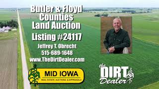 LAND AUCTION BUTLER amp FLOYD COUNTIES IOWA 234 ACRES ML [upl. by Albion]