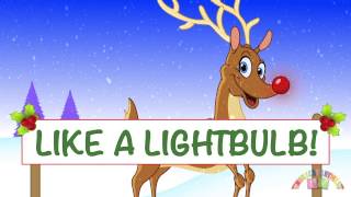 RUDLOPH THE REINDEER NEW FUN LYRICS  Christmas Songs  Nursery Rhymes TV  English Songs For Kids [upl. by Nnail]