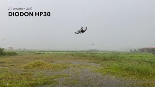 Deploying an allweather UAV under heavy rain  DIODON HP30 [upl. by Ekul294]