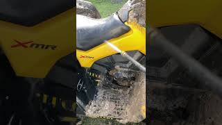 Trying to get all this mud off my canam offroadj shorts part 2 [upl. by Cowan303]