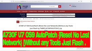 A730F U7 OS9 Auto Patch Reset No Lost Network Without any Tools Just Flash by TWRP A730FXXU7CSK1 [upl. by Hickie]