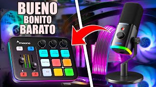 MICRÓFONO BARATO para SETUP GAMER  Maono G1 NEO y PD100x [upl. by Lativa879]