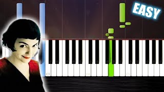 Comptine dun autre été  Amélie  EASY Piano CoverTutorial by PlutaX  Synthesia [upl. by Nevear]