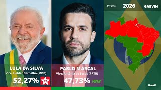 CENÁRIO PRESIDENCIAL LULA X MARÇAL 2026 [upl. by Llemrej104]