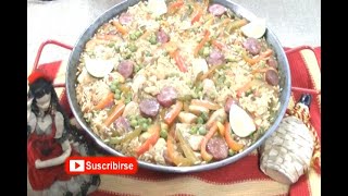 🥘🍗Paella de pollo y chorizo 🇪🇸💃 [upl. by Quintessa324]