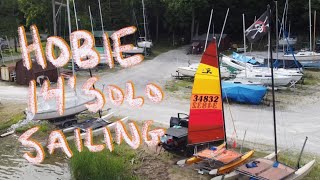 HOBIE 14 SOLO SAILING [upl. by Elletnahc373]