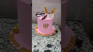 short Harry Potter theme cake Harry Potter cake pink cream theme cake balloon beautiful theme cake [upl. by Atteras]