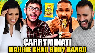 CARRYMINATI  MAGGIE KHAO BODY BANAO  Tarun Gill Roast  REACTION [upl. by Eslud122]