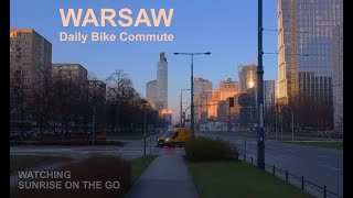 Warsaw Daily Bicycle Commute Very early ride from Praga Północ to Wola part 2 [upl. by Singleton]