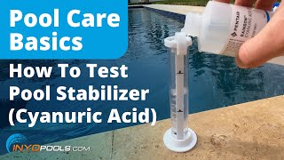 How To Test Pool Stabilizer Cyanuric Acid [upl. by Hameean90]