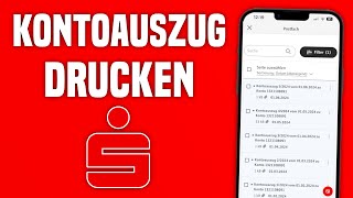 Sparkasse Kontoauszug drucken  Sparkasse Kontoauszug online herunterladen [upl. by Drida396]