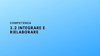 Competenza 32 Interagire e rielaborare contenuti digitali [upl. by Hawger]