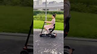 Foldable Smart Scooter Super Cool satisfying shot [upl. by Steady]