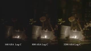 ARRI ALEXA Classic EV Low light noise test footage 160 ASA to 3200 ASA [upl. by Ocin]