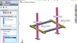 Trim and Extend using Power Trim  SOLIDWORKS 2009 Tutorial [upl. by Nirred]