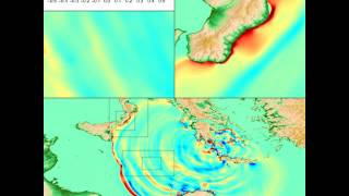 Tsunami generated by earthquake in the Mediterranean Sea [upl. by Culberson516]