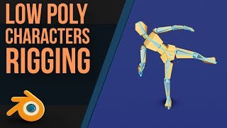 Rigging a Low Poly Person  Blender 28  Beginners [upl. by Prasad]