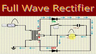 Full Wave Rectifier with and Without Filter [upl. by Evey]