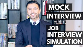 Job Interview Simulation and Training  Mock Interview [upl. by Kinsley]