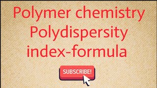 Polydispersity indexformula [upl. by Valaria642]