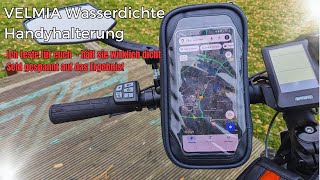 VELMIA Wasserdichte Handyhalterung im Test Hält sie wirklich dicht [upl. by Chabot912]