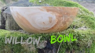 Turning a Willow Bowl [upl. by Nolyarg65]