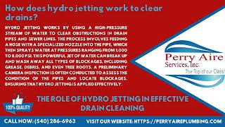 How does hydro jetting work to clear drains [upl. by Pauwles]