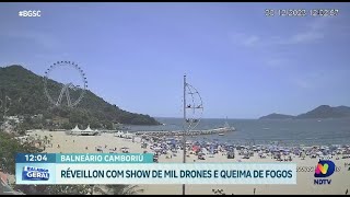 Balneário Camboriú prepara Réveillon épico com show de mil drones e queima de fogos [upl. by Enad]