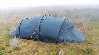 Hilleberg Nallo 3 GT 70 mph Winds Storm Aiden Dartmoor [upl. by Alesiram32]