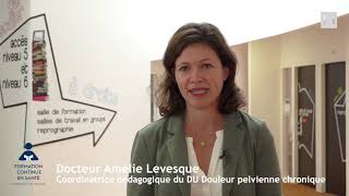 Entretien avec Dr Amélie LEVESQUE coordinatrice du DU Douleur pelvienne chronique [upl. by Neirod]