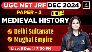 UGC NET JRF DEC 2024  Medieval History  Paper 2  Delhi Sultanate  By Monali Maam [upl. by Aires]