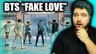 FIRST TIME LISTENING TO KPOP  BTS quotFAKE LOVEquot REACTION [upl. by Nahtam]