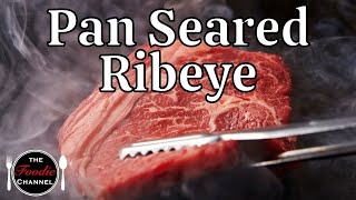 How To Cook Ribeye Steak  Ribeye Cast Iron Pan  Pan Seared Ribeye Steak  The Foodie Channel [upl. by Pember153]