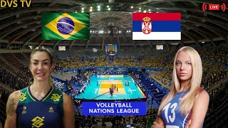 BRASIL X SÉRVIA AO VIVO LIGA DAS NAÇÕES VÔLEI FEMININO ONDE ASSISTIR COM IMAGENS [upl. by Leftwich]