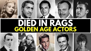 Golden Age Stars Who Tragically Died in Poverty [upl. by Patty]