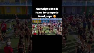 Proud to be the first high school team to compete front pops cheer frontpops [upl. by Aehsan]