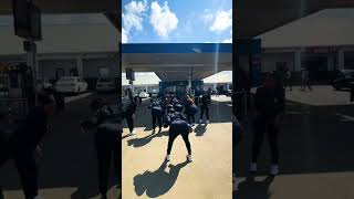 ANC youth doing challenge at Service Station [upl. by Einomrah]