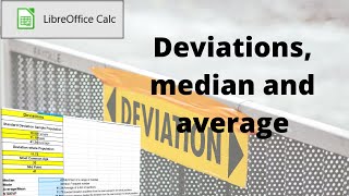 How to use standard deviation in LibreOffice Calc [upl. by Leelaj]