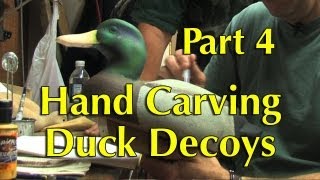 Hand Carving Duck Decoys Part 4 [upl. by Ahtanamas628]