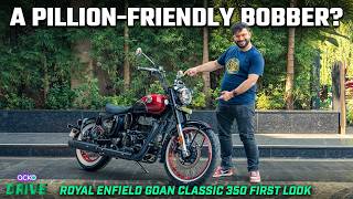 Royal Enfield Goan Classic 350 First Look Video  RE’s Trippiest Bobber For The Masses [upl. by Chrissa]