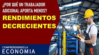 Rendimientos decrecientes ¿por qué un trabajador adicional aporta menos [upl. by Enilorak]