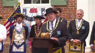 NC Grand Master of Masons Chowan County Courthouse Dedication [upl. by Bowen]