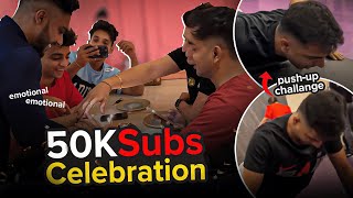 50k Subscribers p rona aagya🥹 Pushup Competition w VarunYadavLailaa 😂 [upl. by Won]