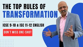 All Grammar Rules for Transformation of Sentences  Oneshot  ICSE10 ISC12 English Language [upl. by Nylanna986]