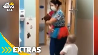 Gesto de amor enfermeros bailan para sorprender a niños hospitalizados  Un Nuevo Día  Telemundo [upl. by Lai]