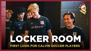 Calvin Soccer opens locker room in new stadium [upl. by Immak]