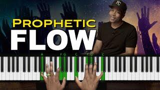 Prophetic Flow Piano Tutorial  Worship Piano Chords [upl. by Einaeg840]