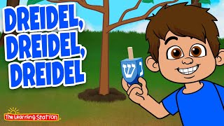 Dreidel Dreidel Dreidel with Lyrics  Hanukkah Childrens Song by The Learning Station [upl. by Monteria]