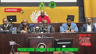 Progressive Caucus sing struggle songs after media briefing [upl. by Runkel529]